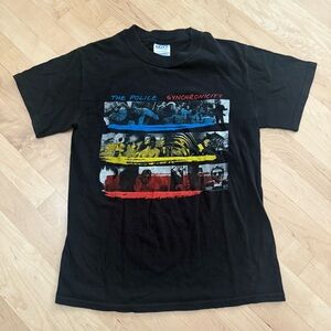 The Police Synchronicity Black Graphic Tee by M&O